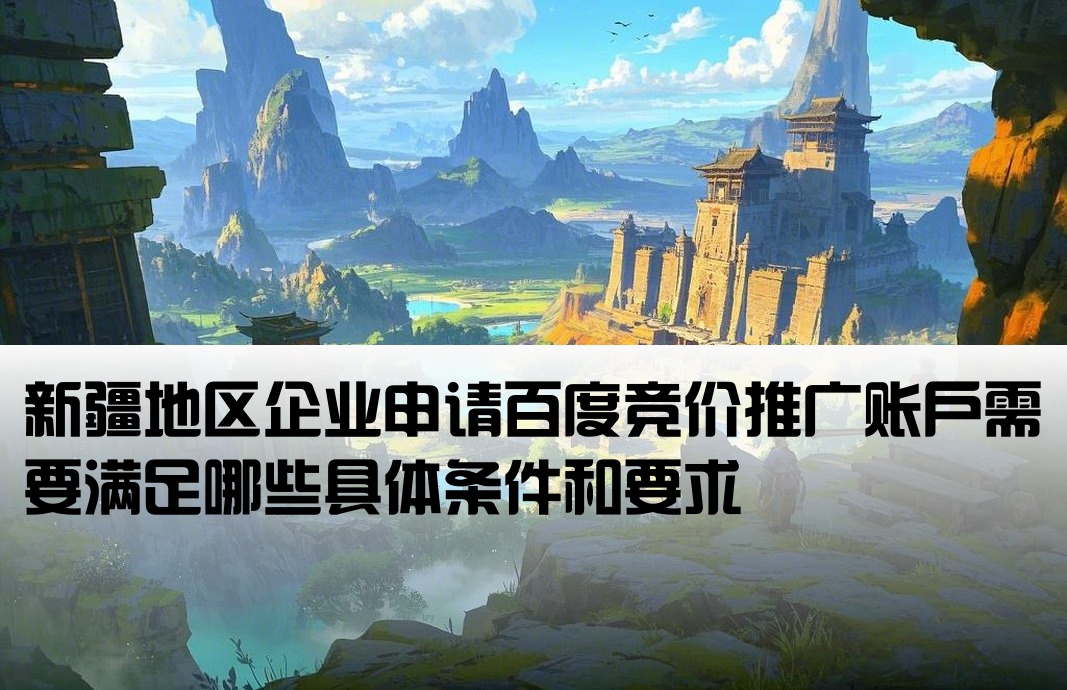 新疆百度竞价开户条件有哪些