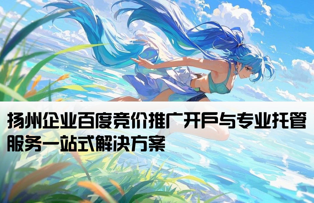 扬州百度竞价推广开户托管