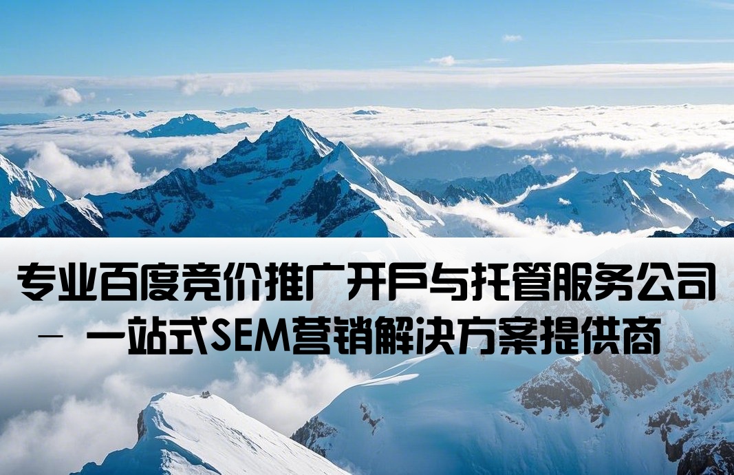 百度竞价推广开户托管公司