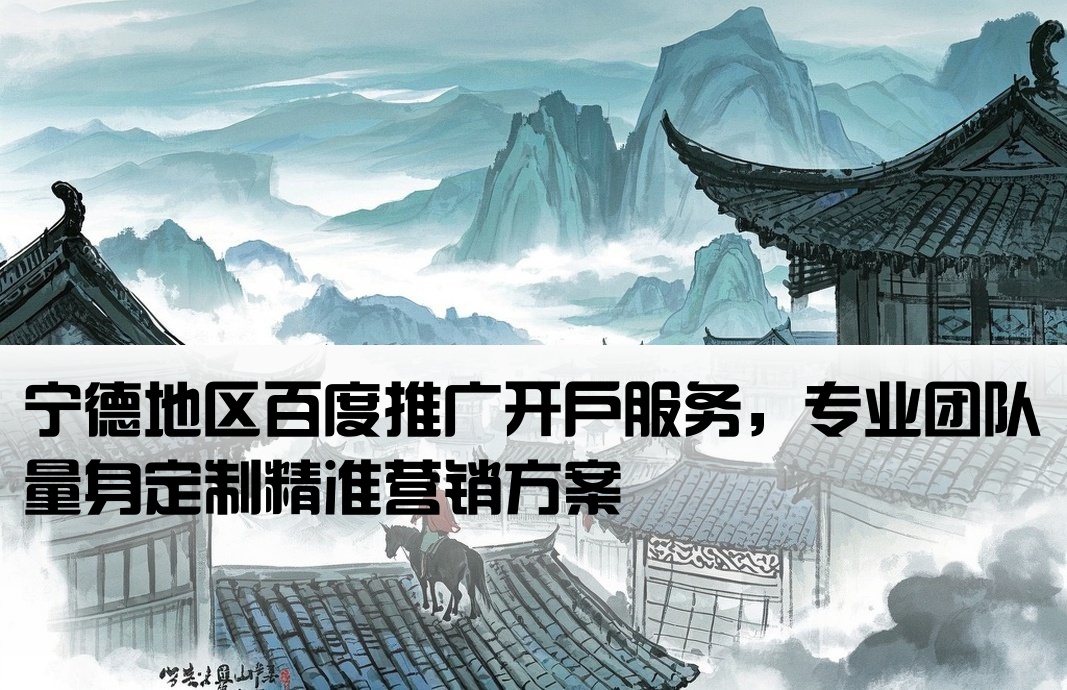 宁德百度推广开户专业定制