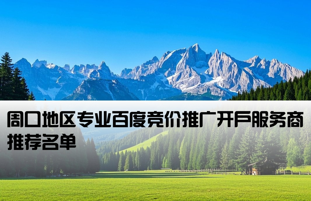 周口百度竞价开户公司有哪些