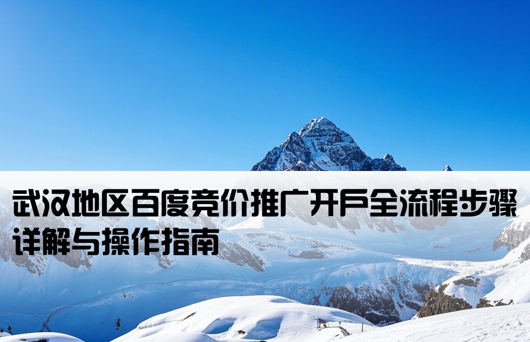 武汉百度竞价开户流程图