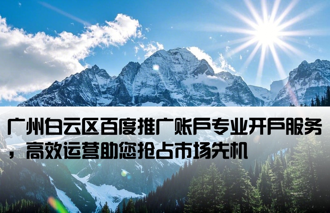 广州市白云百度运营开户