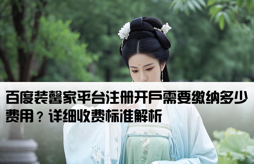 百度装馨家开户多少钱