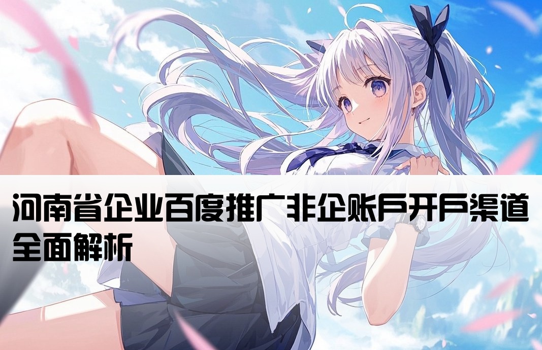 河南百度推广非企开户端口