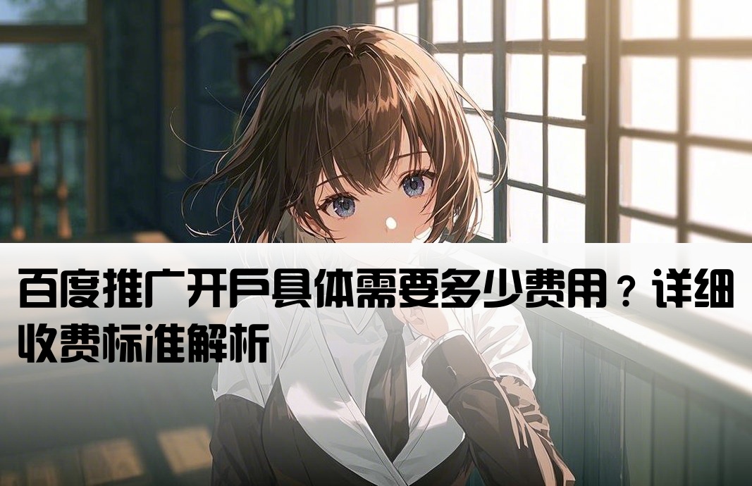百度推广开户需要钱吗
