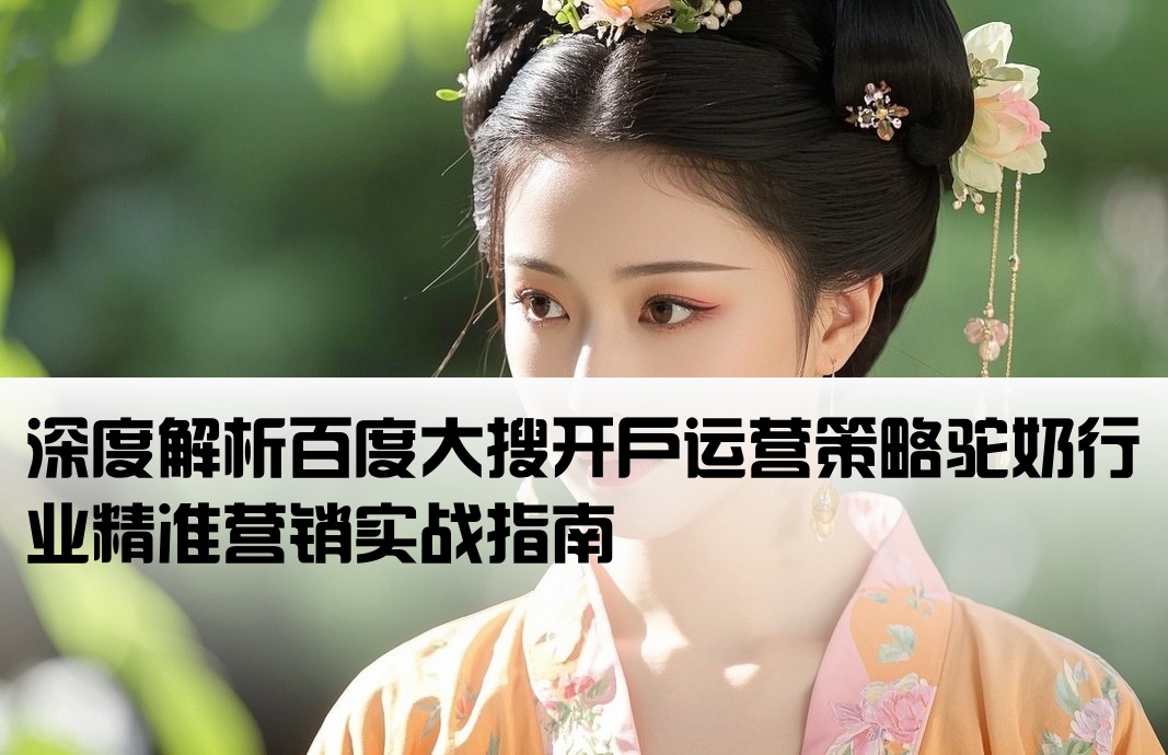 百度大搜开户运营驼奶