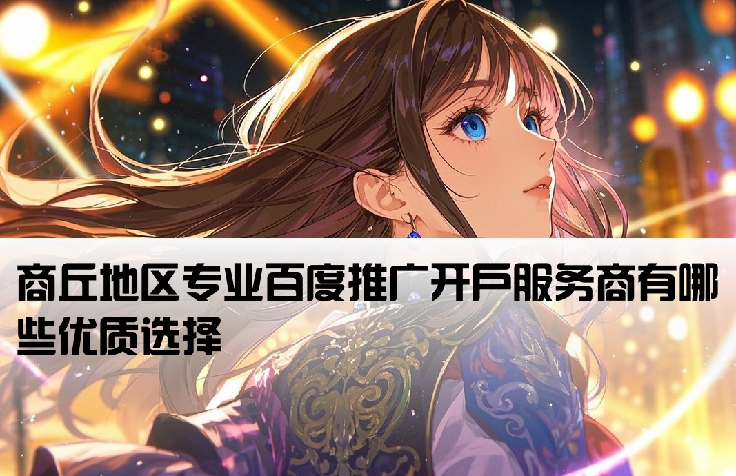 商丘百度推广开户公司有哪些