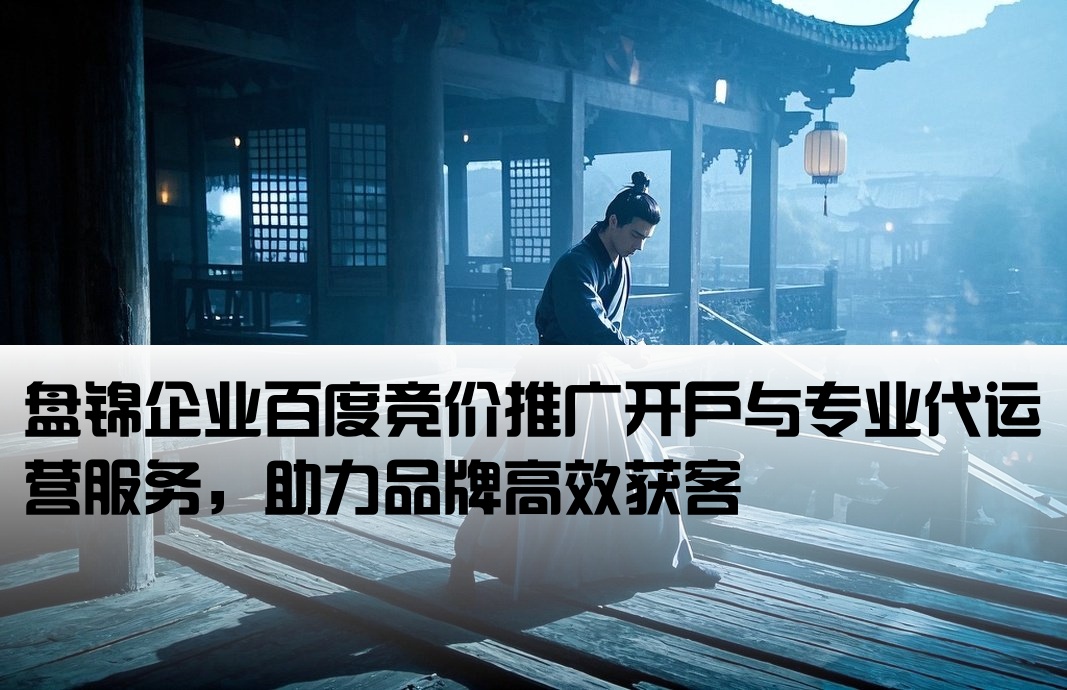 盘锦百度竞价推广开户代运营