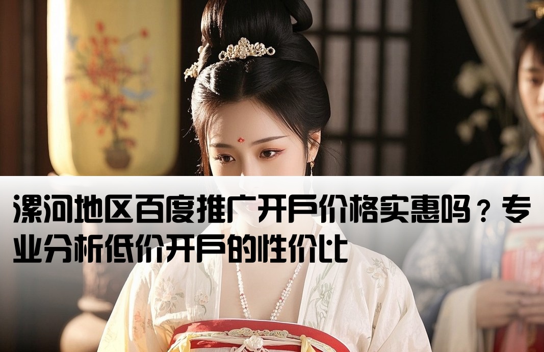 漯河百度低价开户怎么样