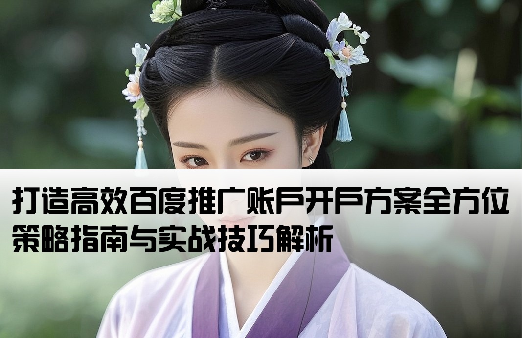 百度推广开户策略怎么写