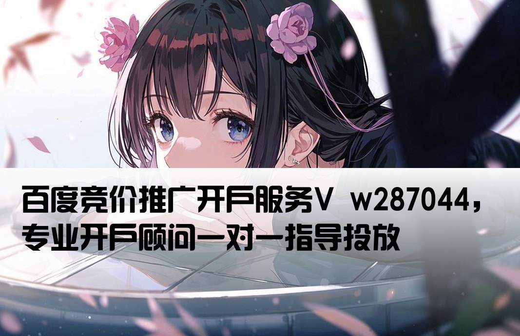 百度竞价开户V w287044