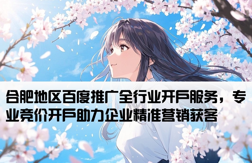 合肥百度全行业开户竞价推广