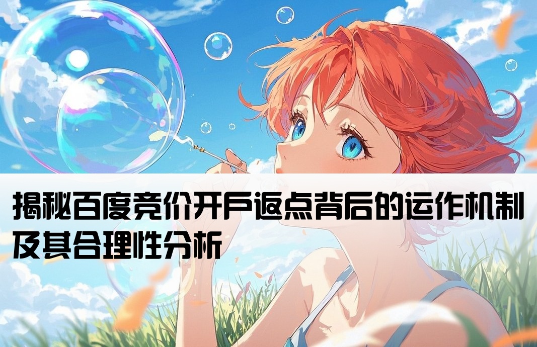 百度竞价开户返点为什么可以
