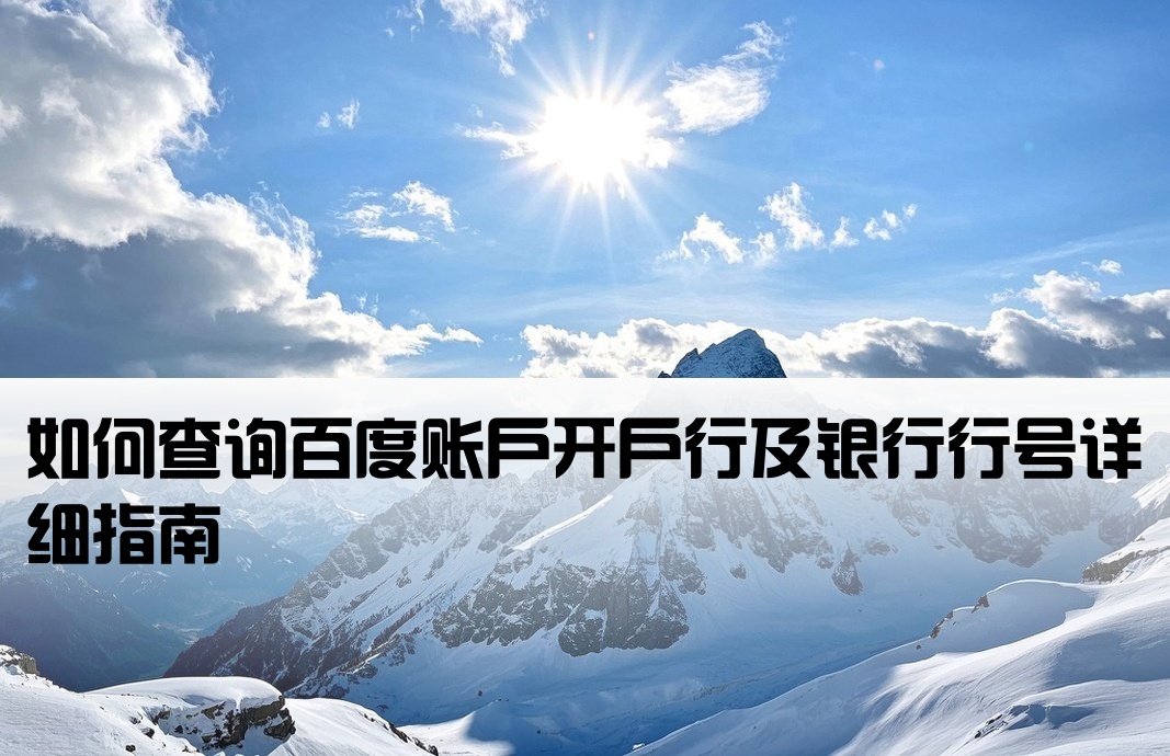 百度开户行行号怎么查