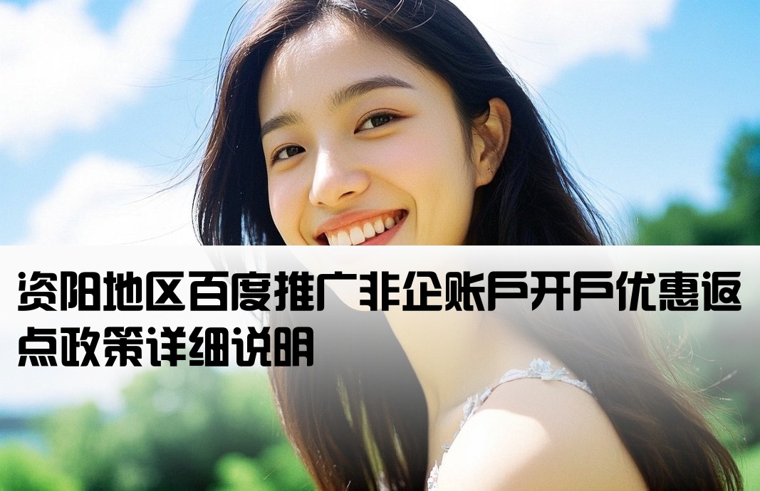 资阳百度非企返点开户