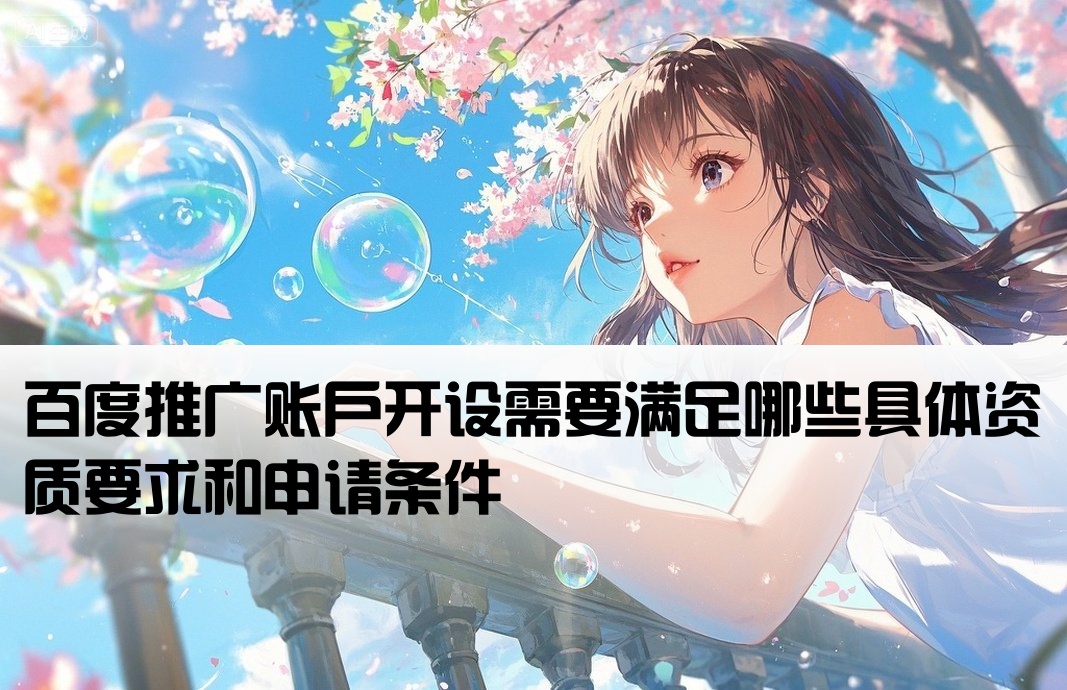 百度推广开户条件有哪些