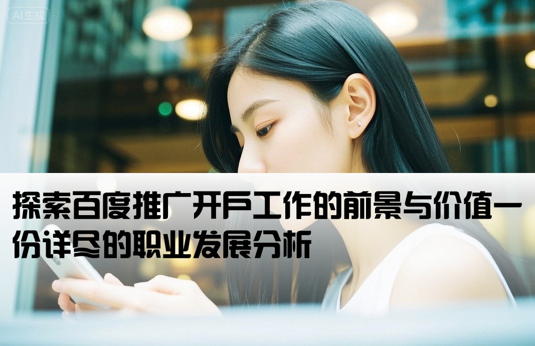 百度开户推广工作怎么样