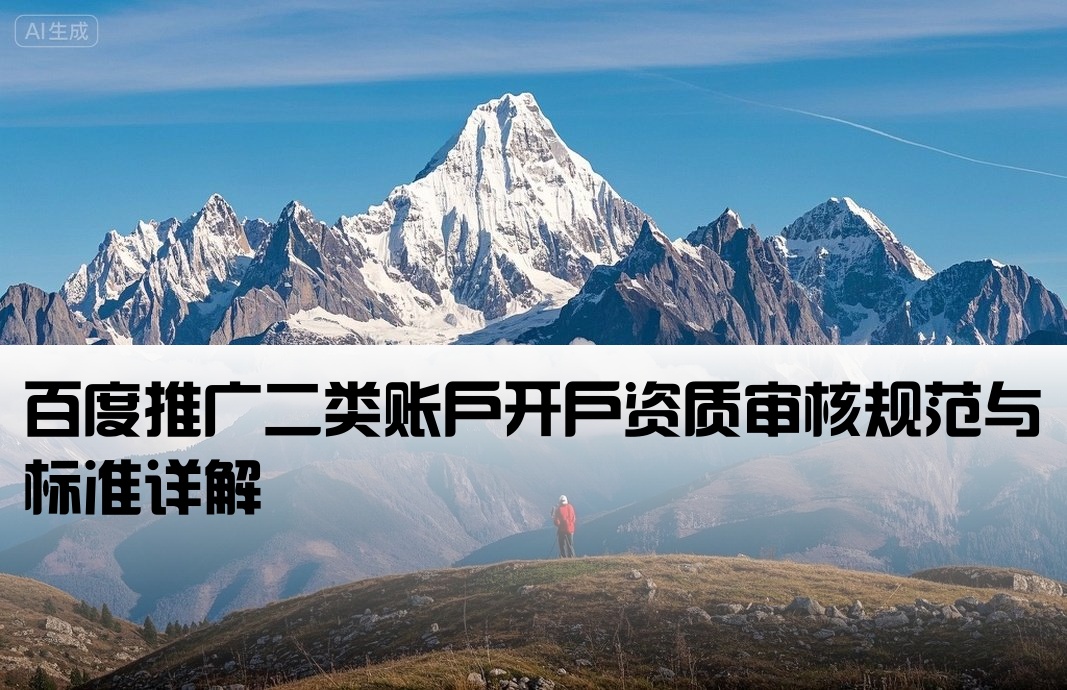 百度二类开户审核标准