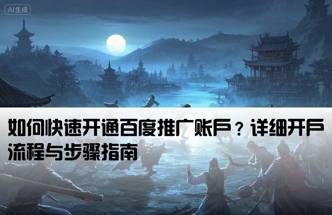 百度推广开户怎么开的