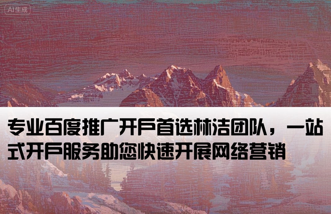 百度推广开户先去林洁专业