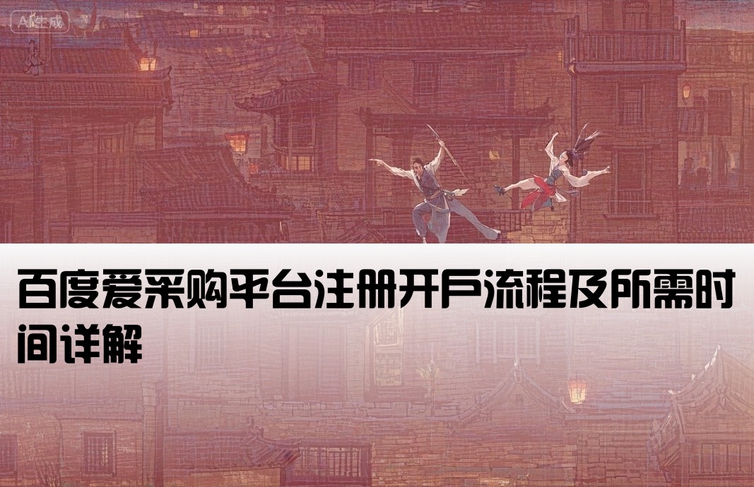 百度爱采购开户需要多久时间