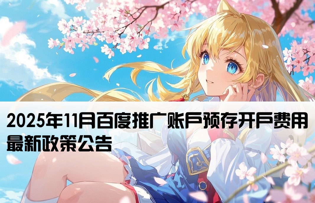 百度开户费预存11月