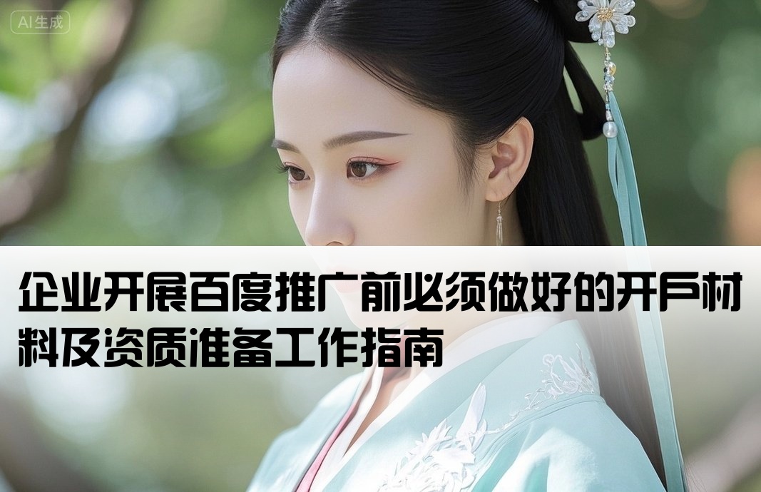 百度推广开户需要哪些准备