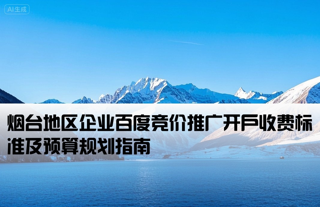 烟台地区企业百度竞价推广开户收费标准及预算规划指南