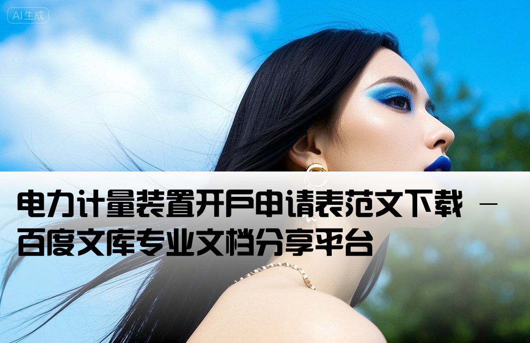电表开户申请书百度文库