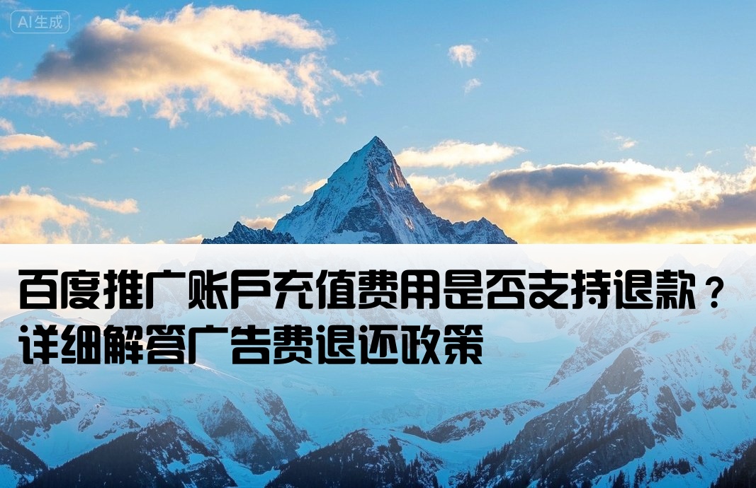 百度开户广告费能退吗