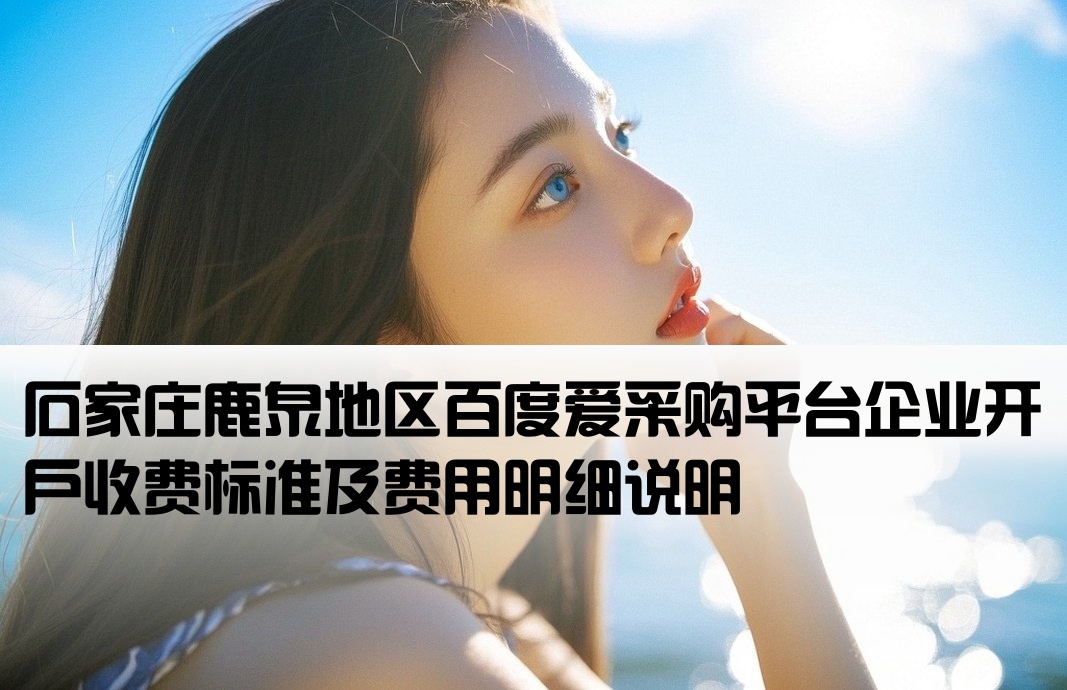 鹿泉百度爱采购开户费用