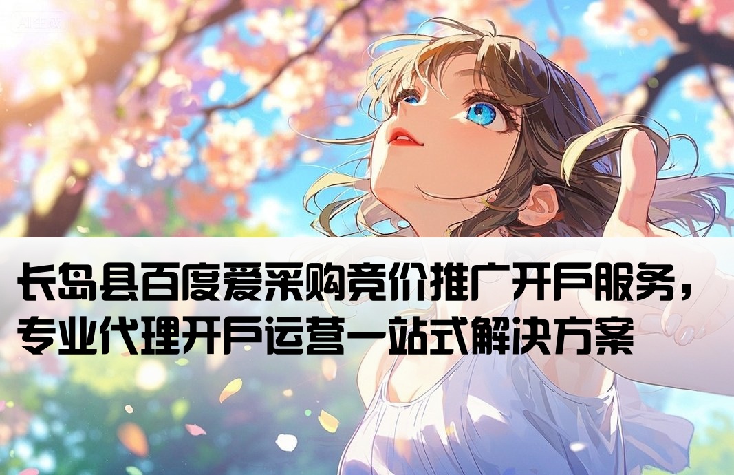 长岛县百度爱采购竞价推广开户服务，专业代理开户运营一站式解决方案