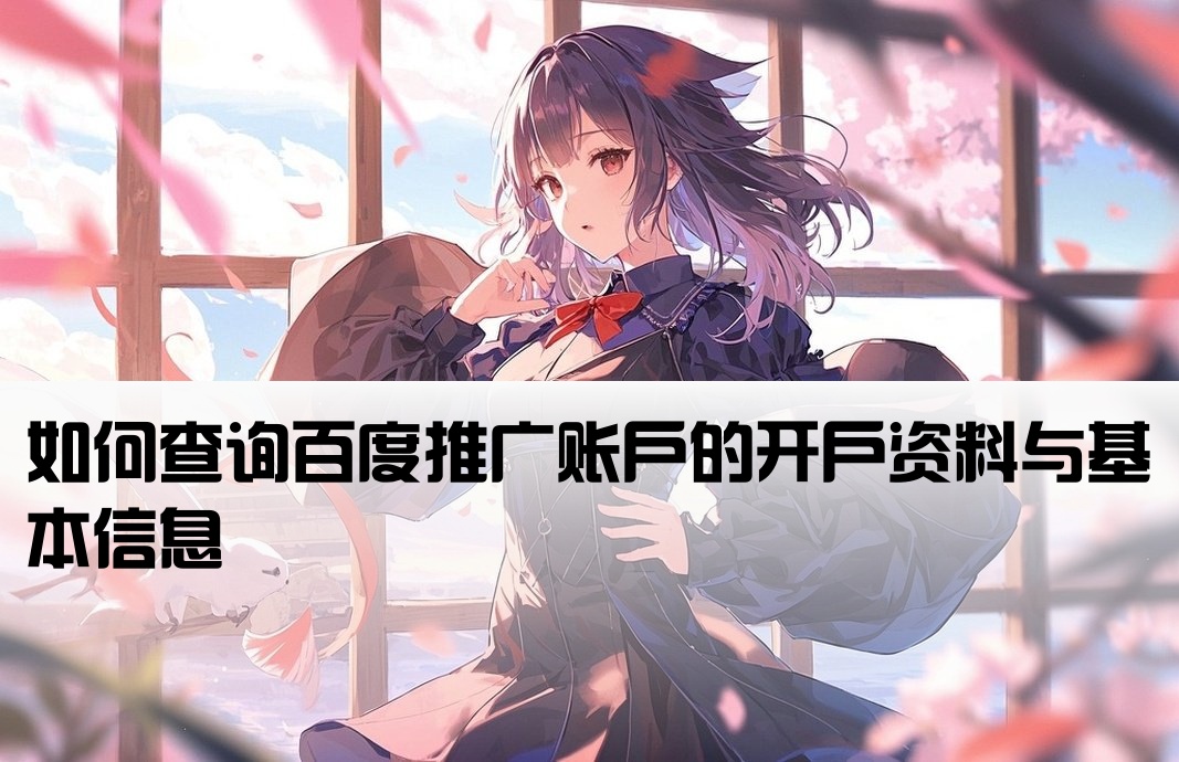 百度账户的开户信息如何查