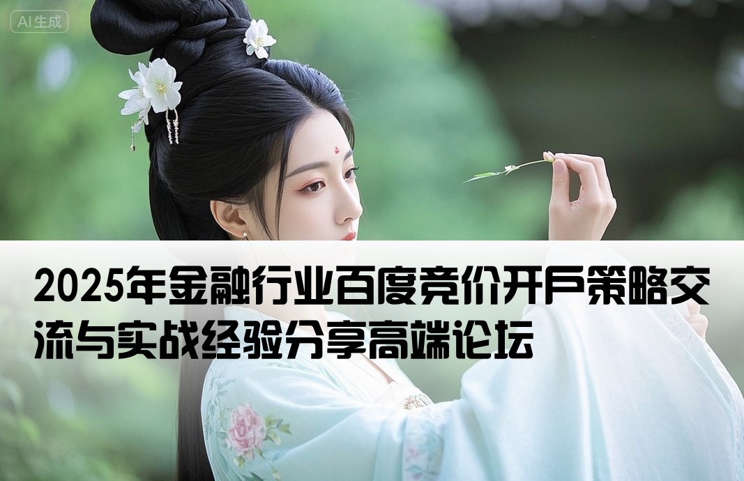 金融百度竞价开户论坛会议