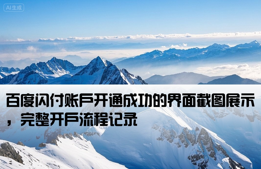 百度闪付开户成功的截图