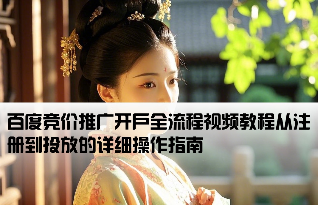 百度竞价开户流程详解视频教学