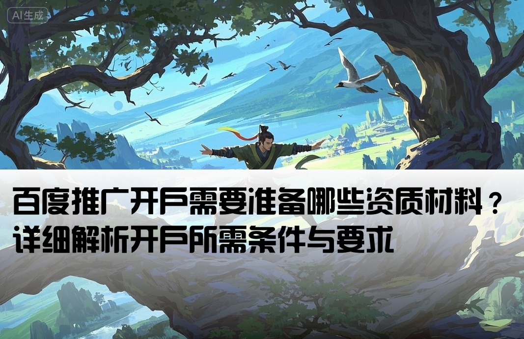 百度推广开户需要准备哪些资质材料？详细解析开户所需条件与要求