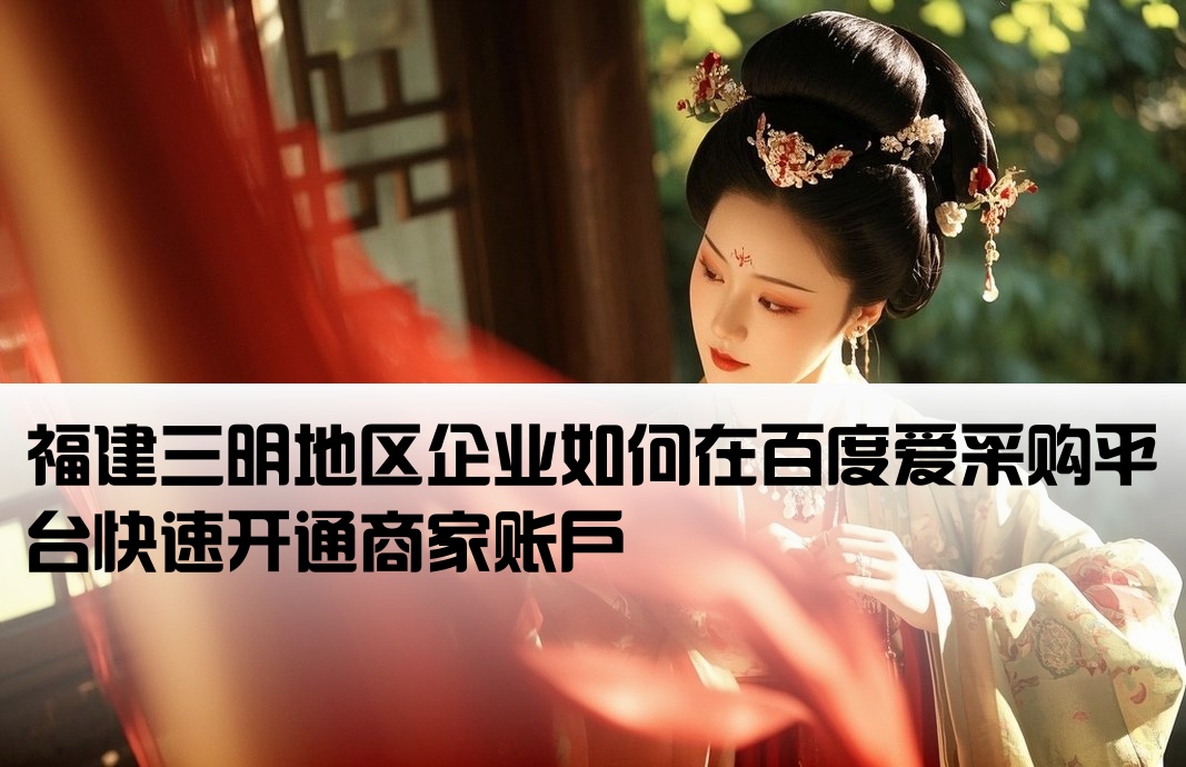 三明百度爱采购开户