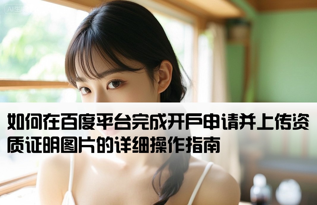 如何在百度平台完成开户申请并上传资质证明图片的详细操作指南