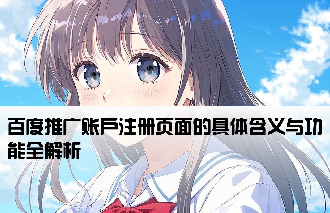 百度推广账户注册页面的具体含义与功能全解析[百度开户的页面什么意思]