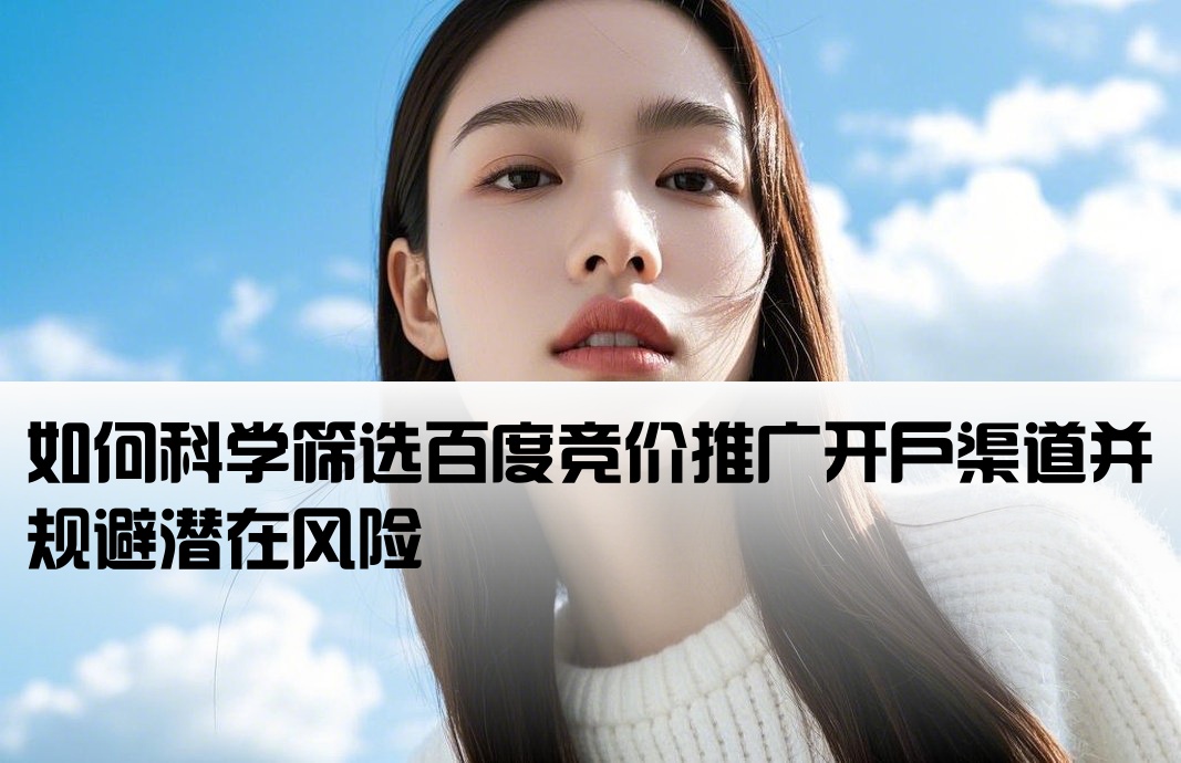 如何科学筛选百度竞价推广开户渠道并规避潜在风险