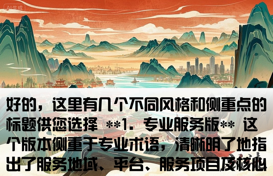 好的，这里有几个不同风格和侧重点的标题供您选择 **1. 专业服务版** 这个版本侧重于专业术语，清晰明了地指出了服务地域、平台、服务项目及核心优势。 > 临邑县企业百度爱采购平台官方代理商，提供专业竞价开户与运营推广服务 **2. 行动号召版** 这个版本采用“开启”、“获取”等动词，以更具号召力的语言突出快速获取商机的结果。 > 临邑商家开启百度爱采购推广通道，快速获取精准采购商机与订单 **3. 解决方案版** 这个版本从企业痛点出发，将服务定义为“一站式解决方案”，强调高效引流和获客。 > 助力临邑企业高效引流百度爱采购网店竞价开户一站式代理服务