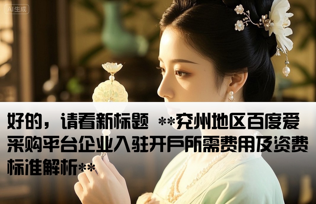 好的，请看新标题 **兖州地区百度爱采购平台企业入驻开户所需费用及资费标准解析**